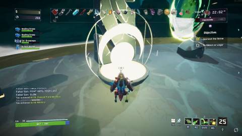 The Rebirth shrine in Risk of Rain 2 Seekers of the Storm