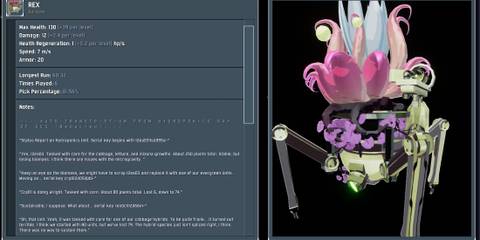 REX's logbook entry in Risk of Rain 2