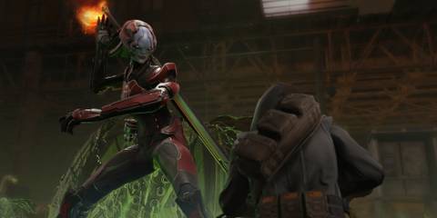 A Chosen attacking a Reaper in XCOM 2 WotC