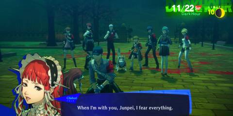 chidori speaks about junpei iori in persona 3 reload
