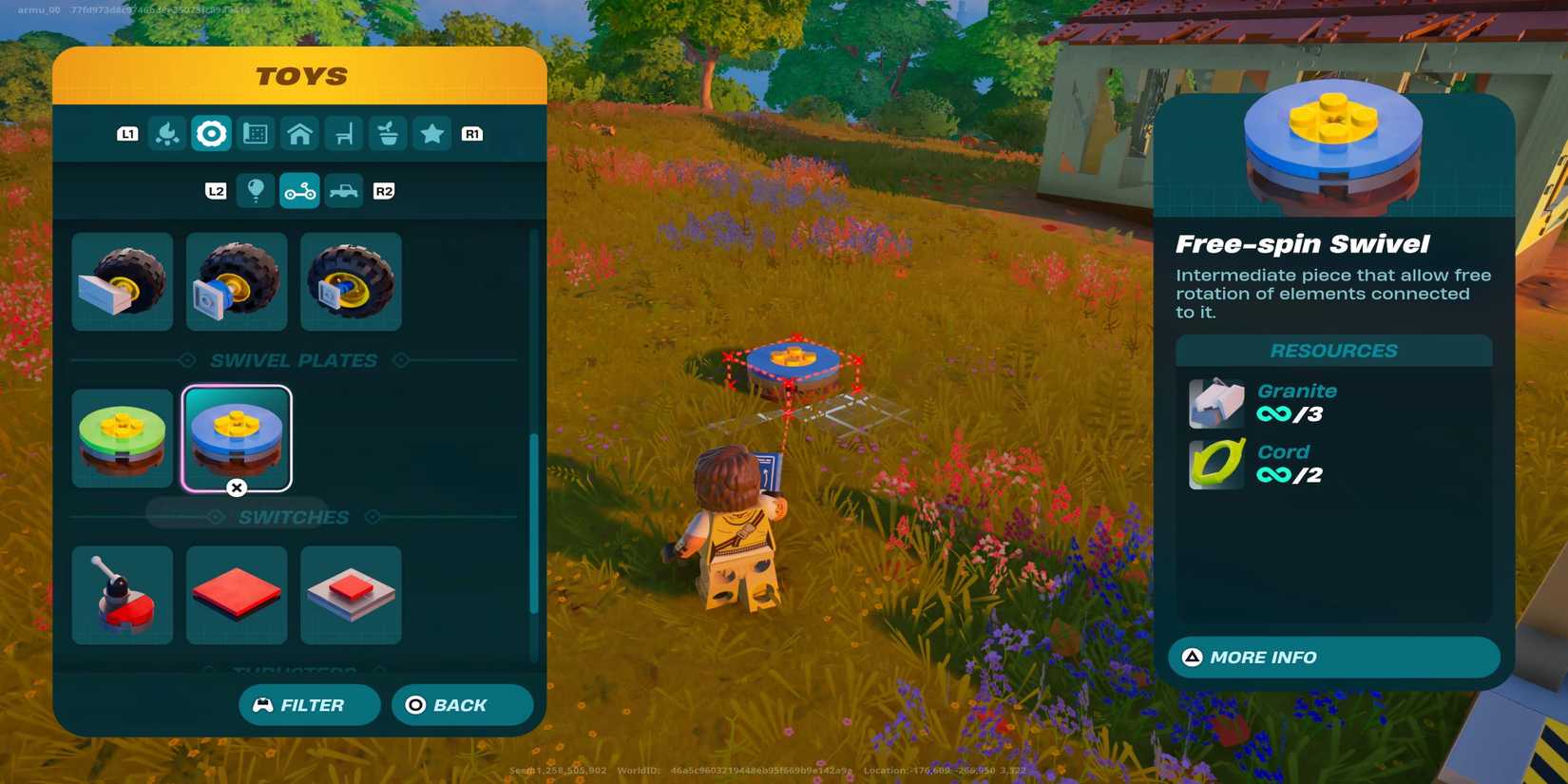 lego fortnite free spin swivel