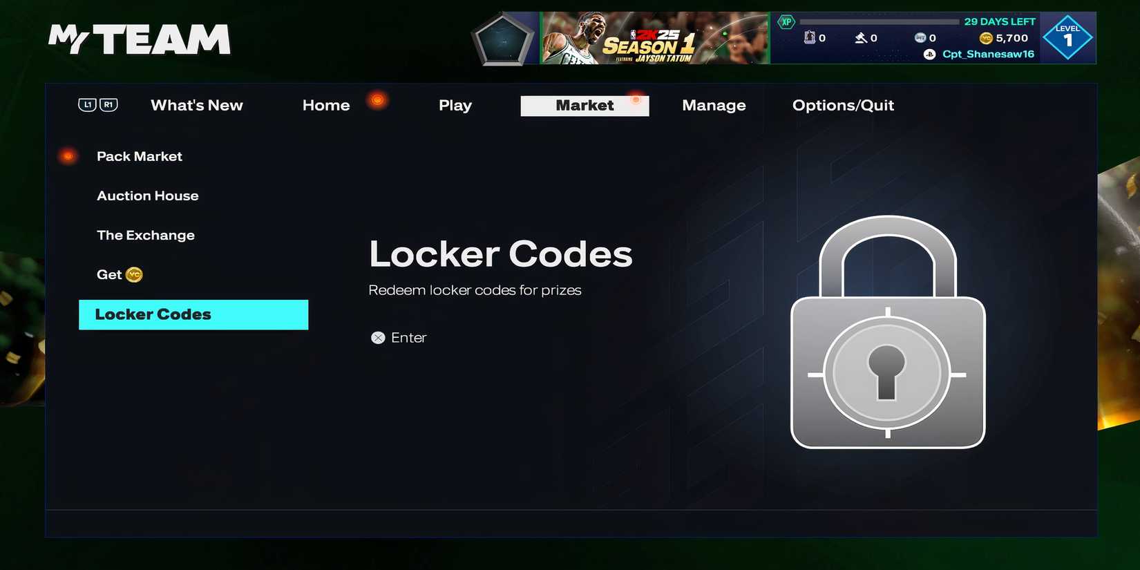 NBA 2K25 - Locker Codes