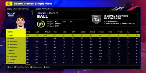 NBA 2K25 - Charlotte Hornets