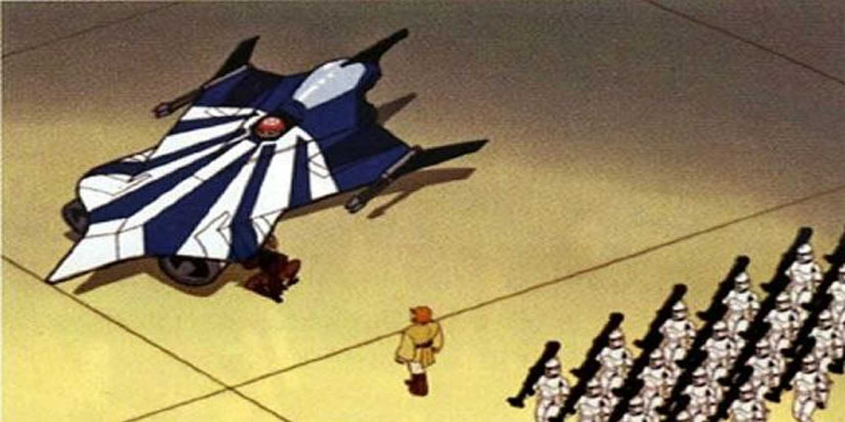 Anakin Skywalker's fighter from the original Clone Wars cartoon