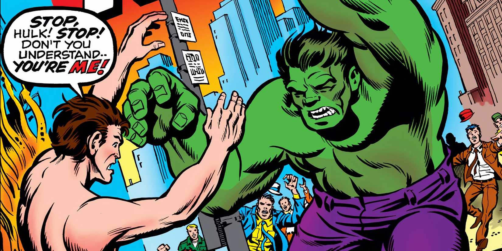 comic art from incredible hulk #130, marvel comics 1970