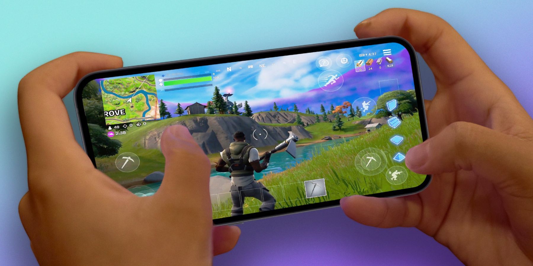 Jogando Fortnite no iPhone via Xbox Cloud Gaming