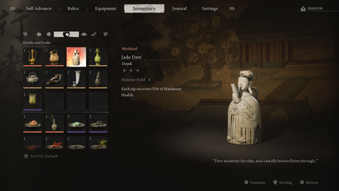 Best Drinks for Healing in Black Myth: Wukong - Jade Dew