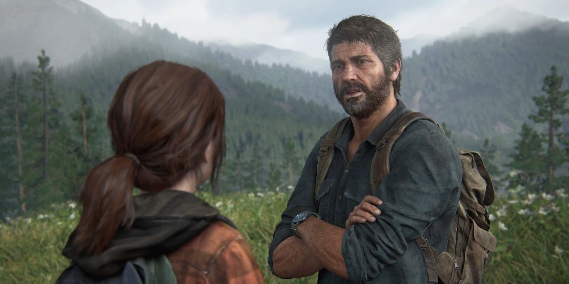 Joel Talking to Ellie in The Last of Us 1 Chapter 12 Cropped