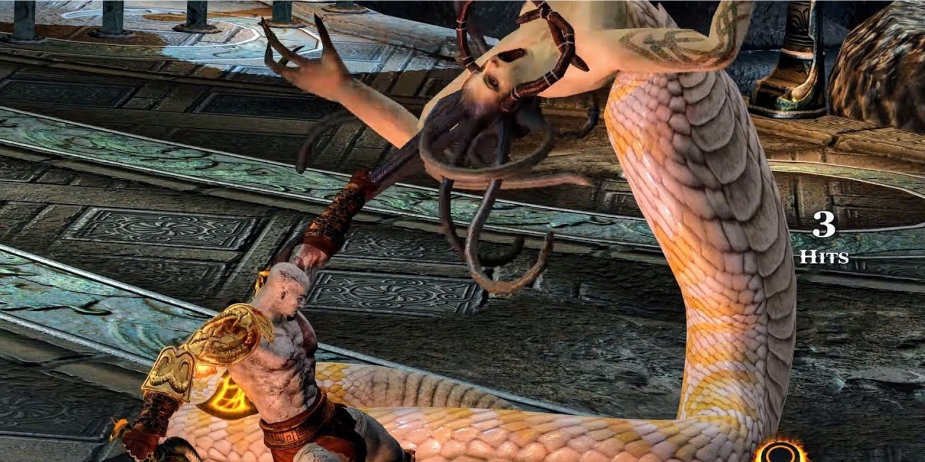 Kratos Battles Medusa in 'God of War' (2005)