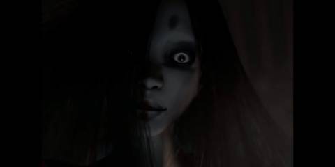 A demon appears in Kuon for PS2