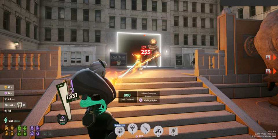 Lady Geist shooting her pistol at a minion in Deadlock