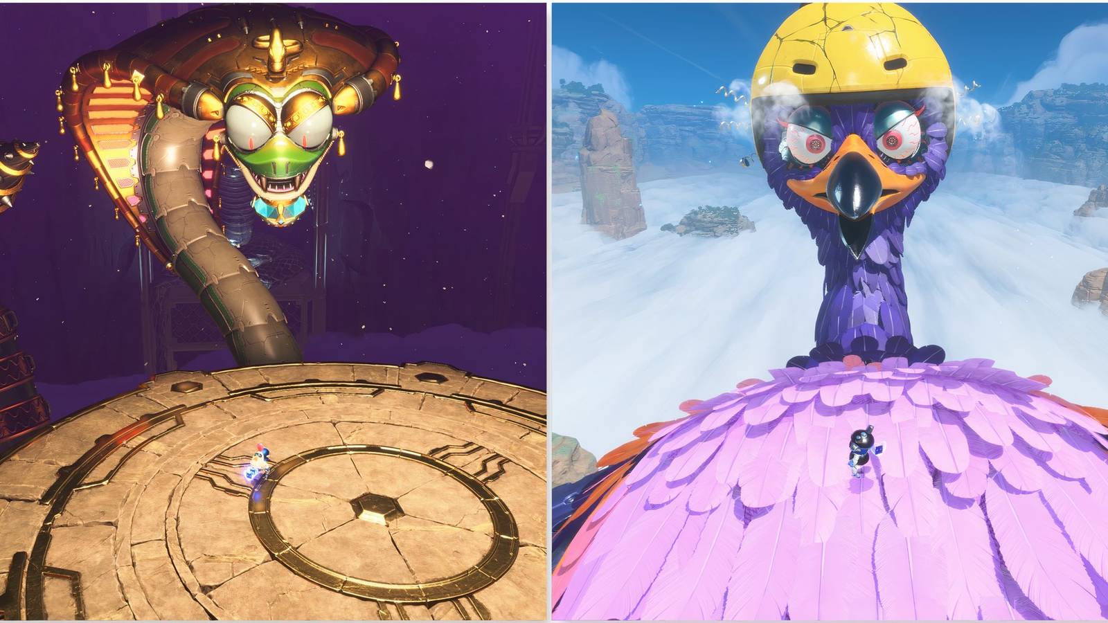 Lady Venomara and Falcon McFly in Astro Bot