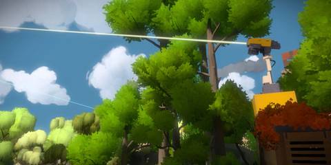 Laser shooting in The Witness