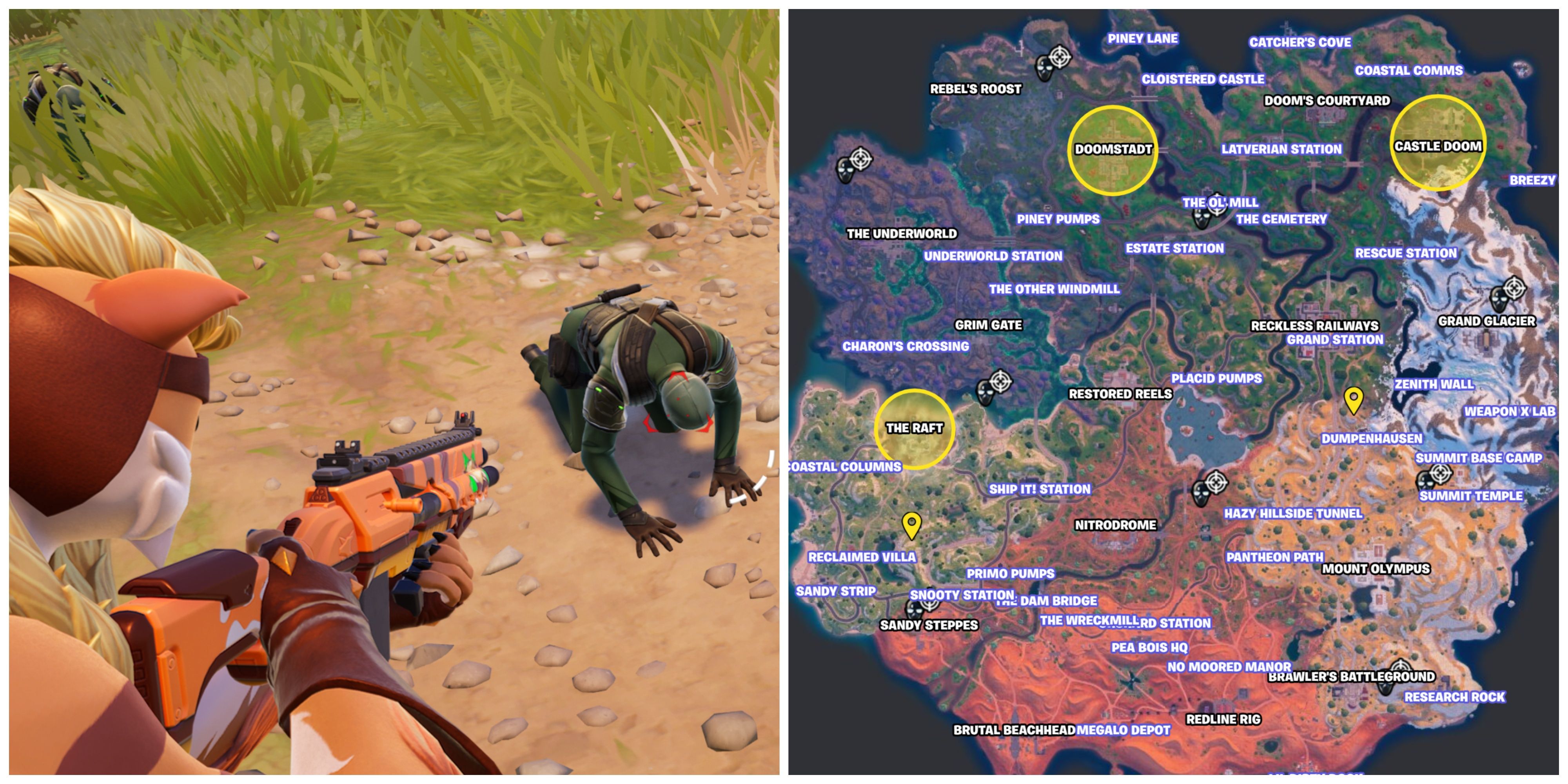 latverian grunt henchmen locations fortnite