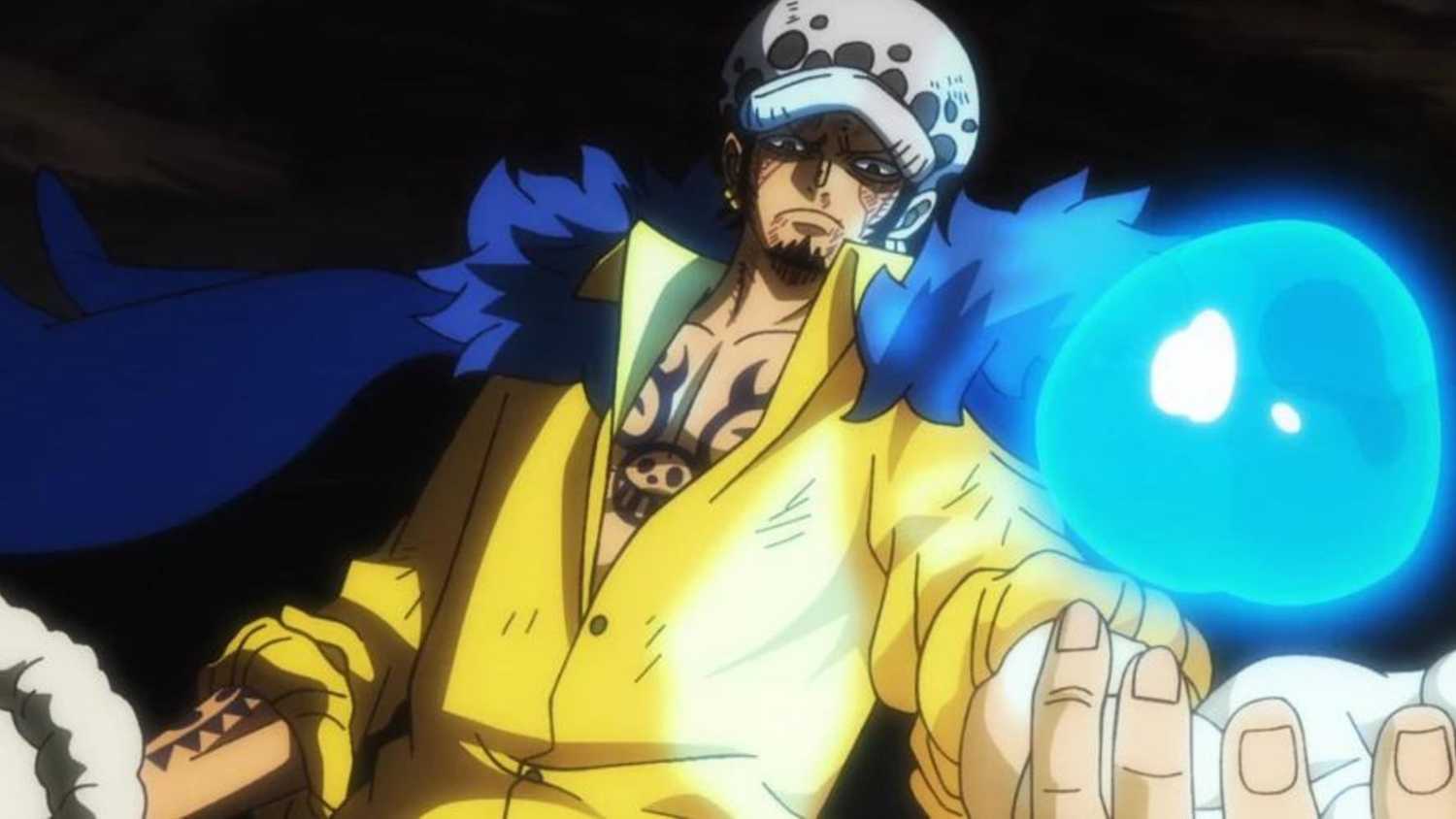 Law despertando sua Fruta do Demônio contra Big Mom