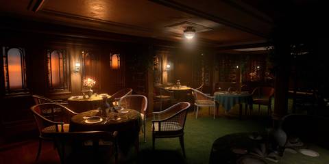 Layers Of Fear Empty Dining Area On Cruise Ship