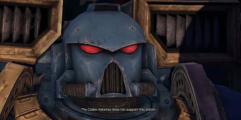 Leandros saying the codex astartes doesn't support this action in space marine 2