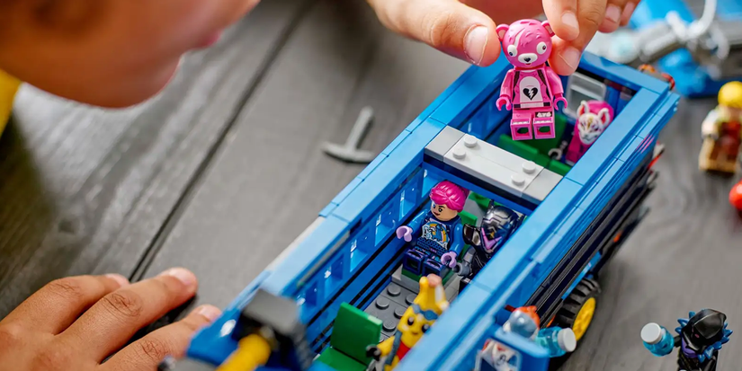 LEGO Fortnite Battle Bus Close Up