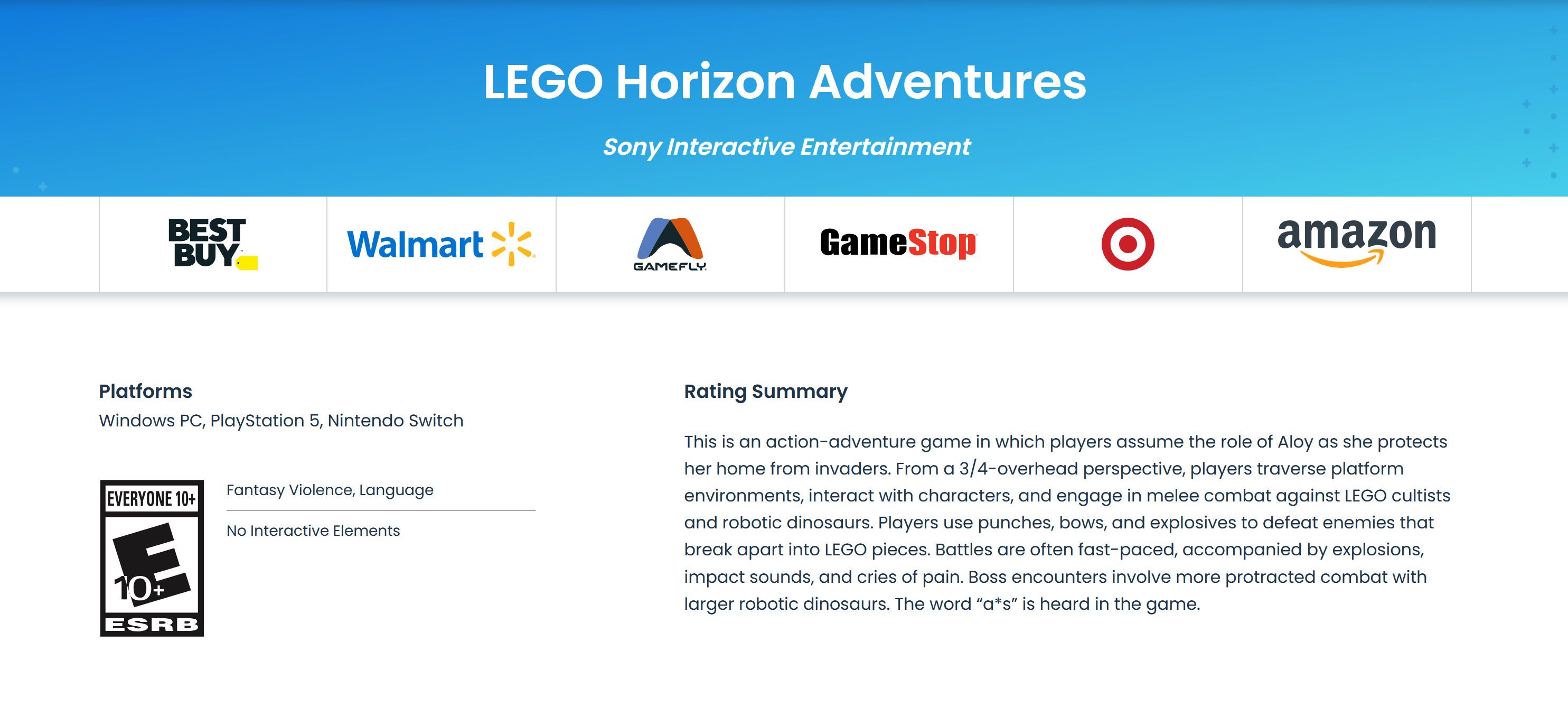 LEGO Horizon Adventures Gets Encouraging Update