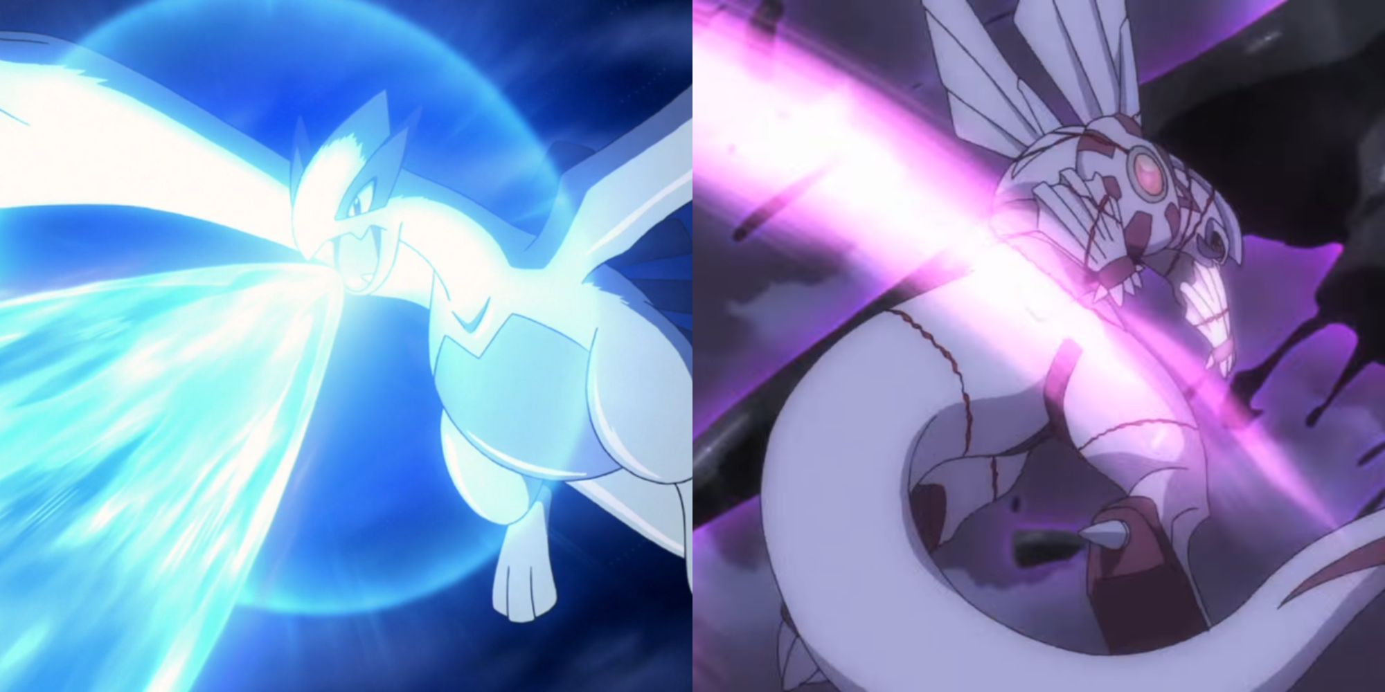 Lugia uses Spacial Rend in the anime and Palkia uses Spacial Rend in Pokemon Generations.