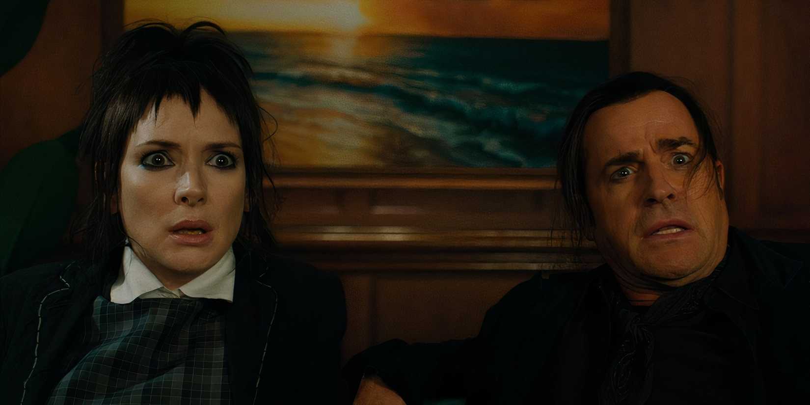 Lydia and Rory in Beetlejuice Beetlejuice