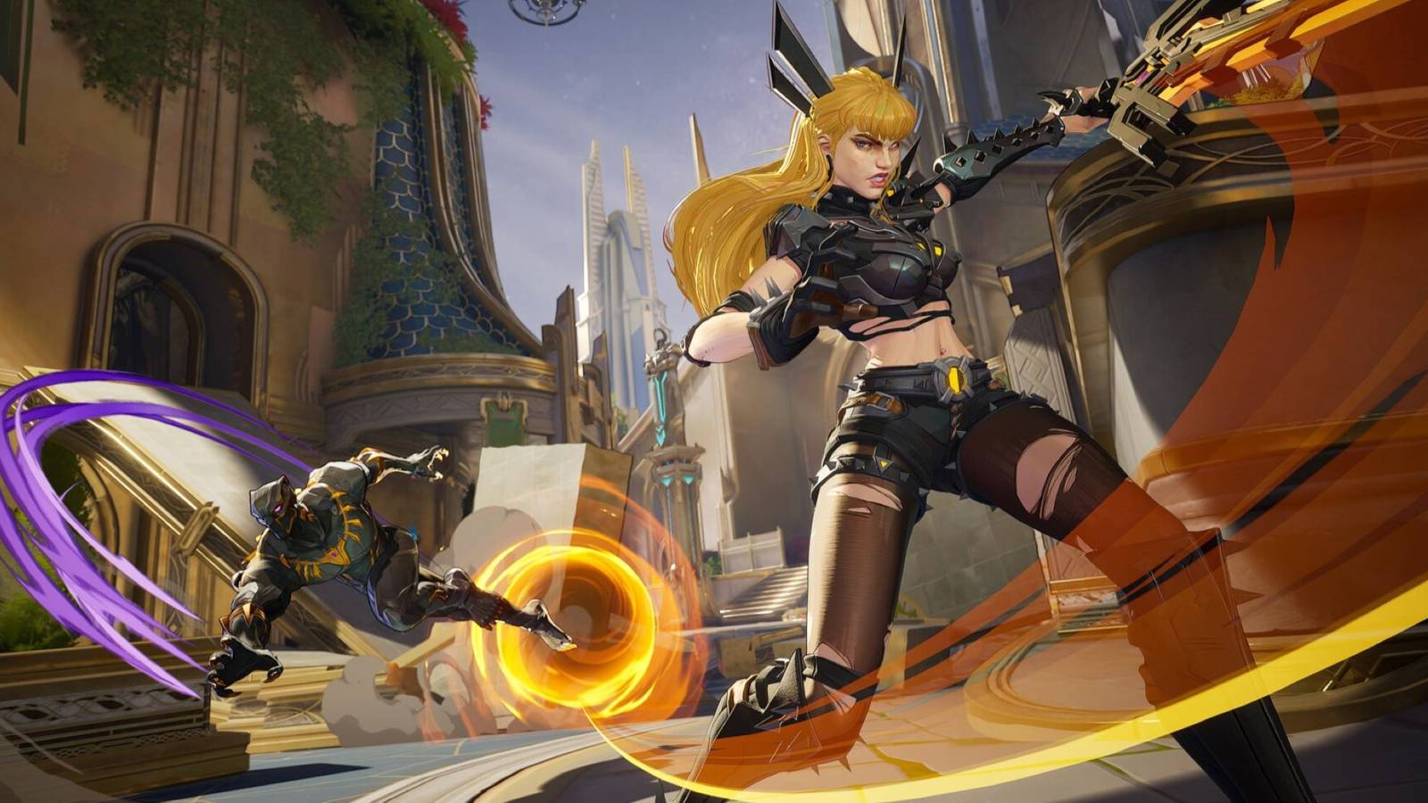 marvel rivals magik and black panther gameplay screenshot