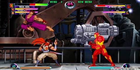 Marvel vs Capcom 2 Ryu and Strider vs Iron Man