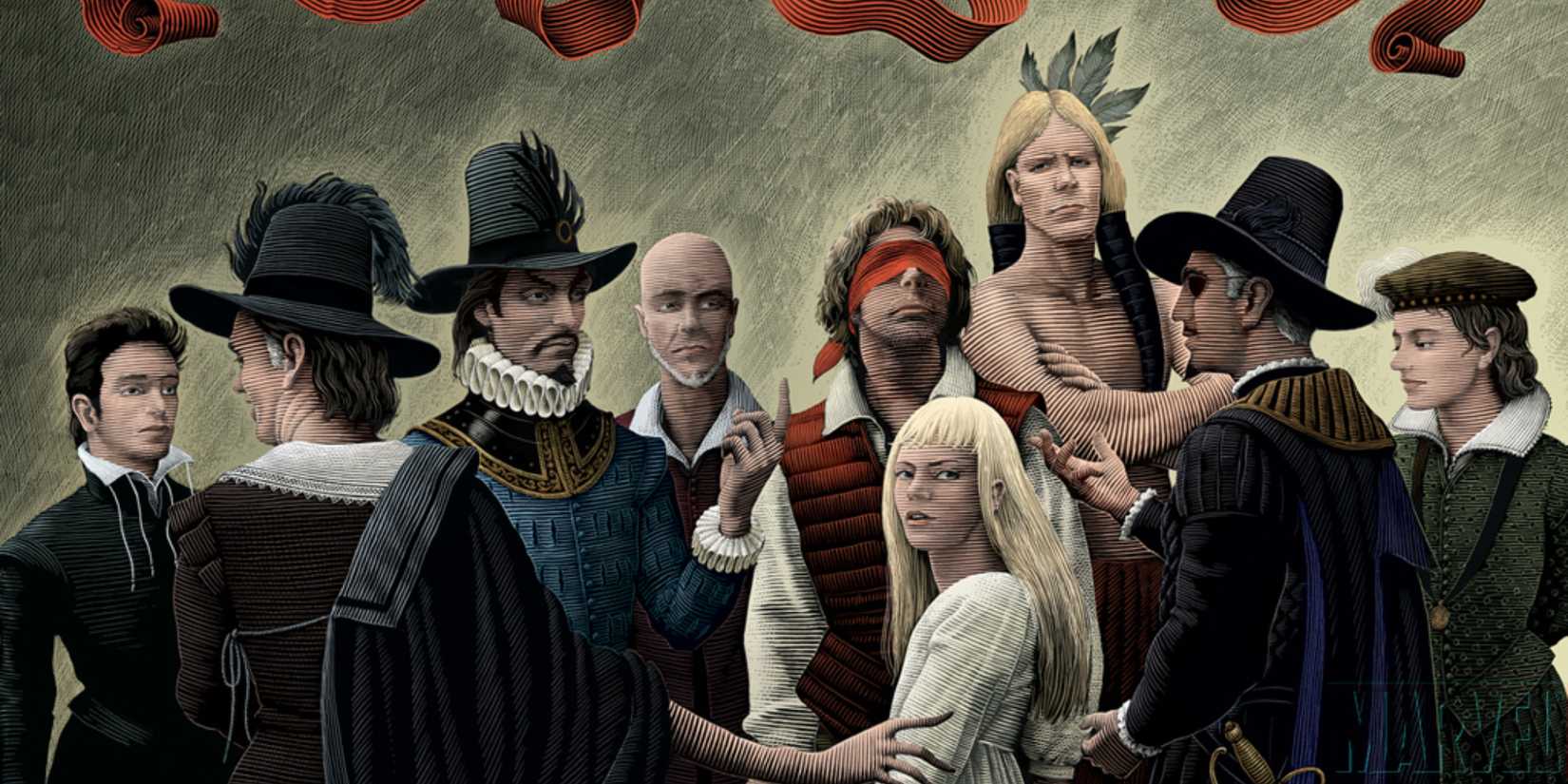 The 1602 version of the Avengers