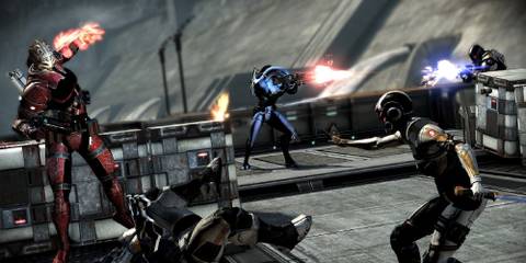 Screenshot of Mass Effect 3 multiplayer gameplay