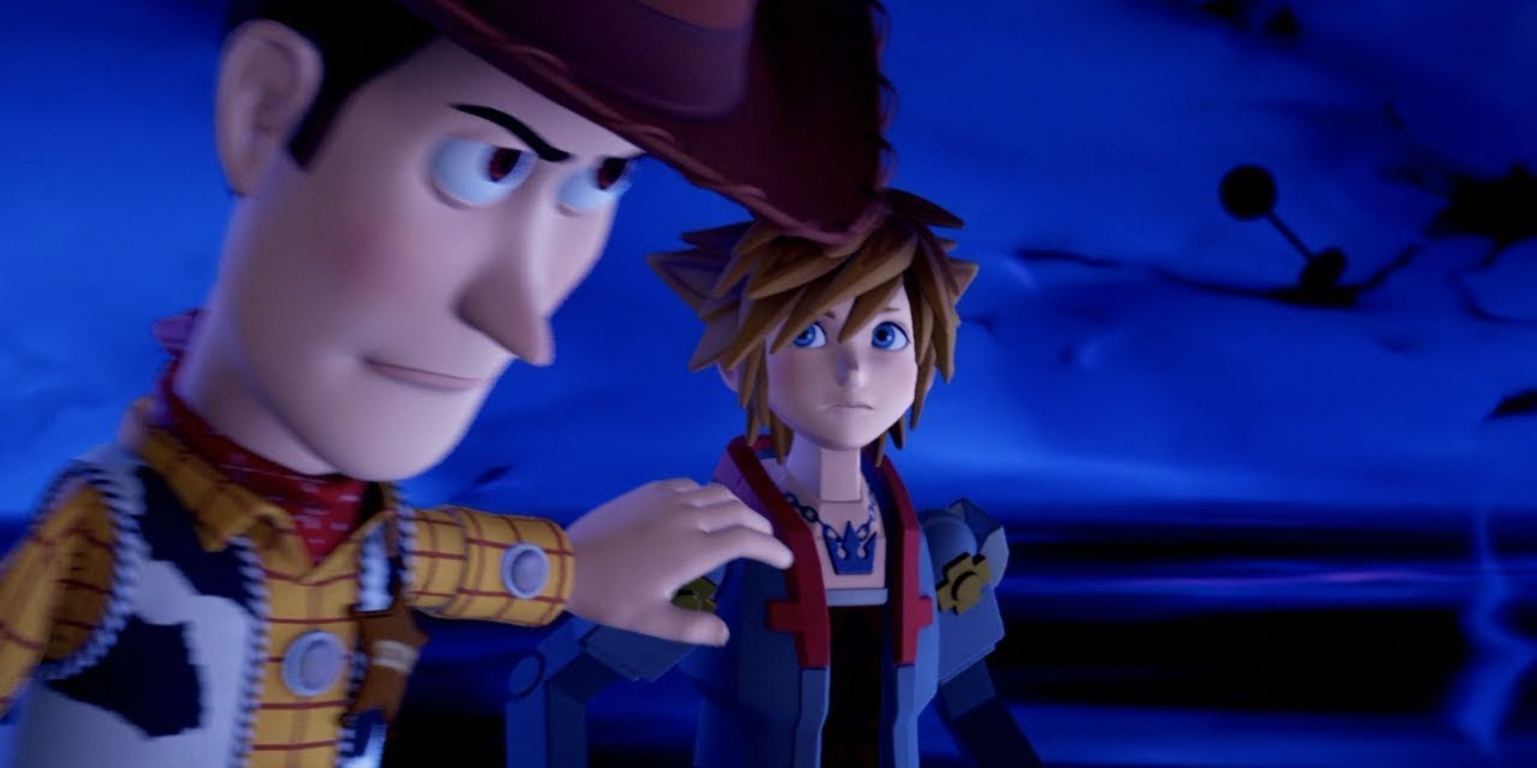 Sora and Woody from Kingdom Hearts 3 