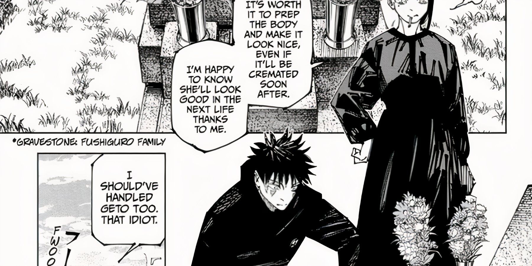 Megumi and Shoko Funeral Jujutsu Kaisen JJK 270