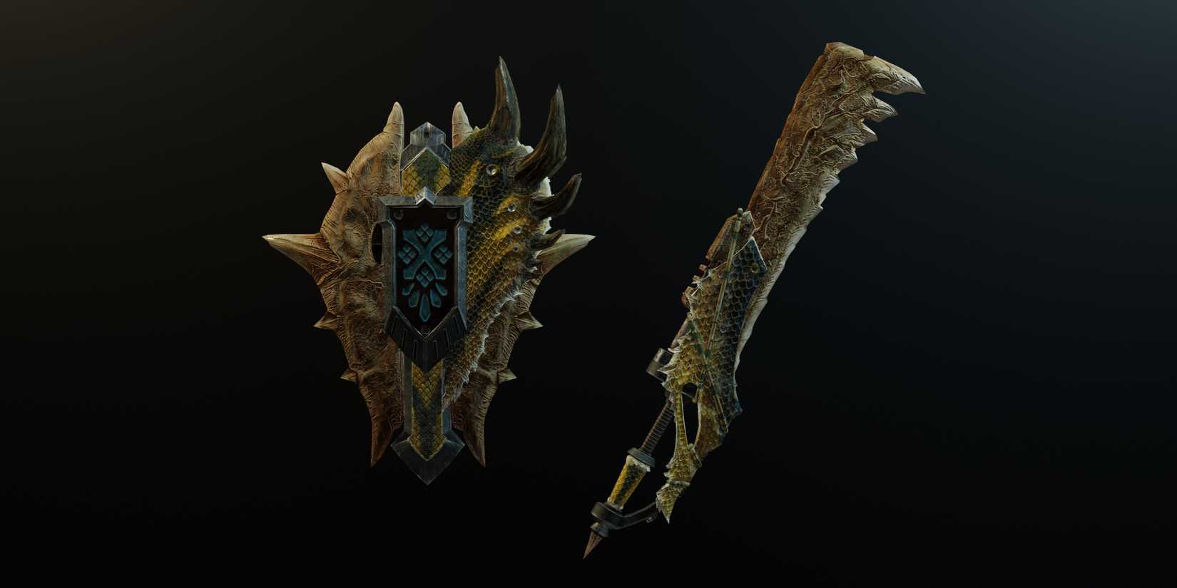 Saber's Maw model from Monster Hunter World