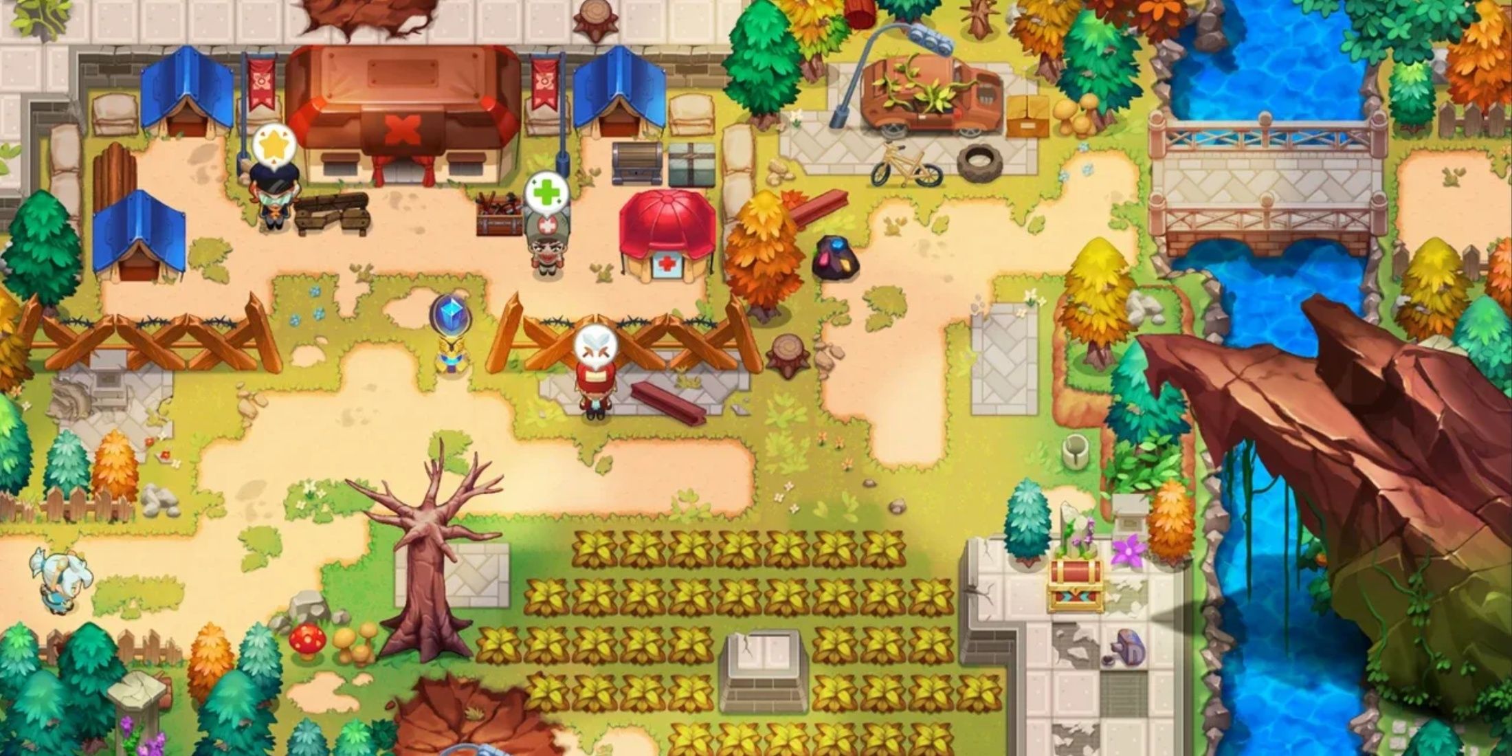 exploring a town in Nexomon extinction