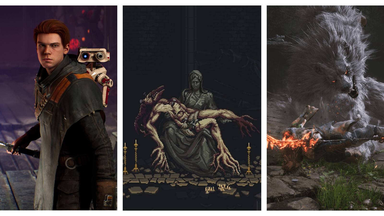 Star Wars Jedi Fallen Order Blasphemous and Black Myth Wukong