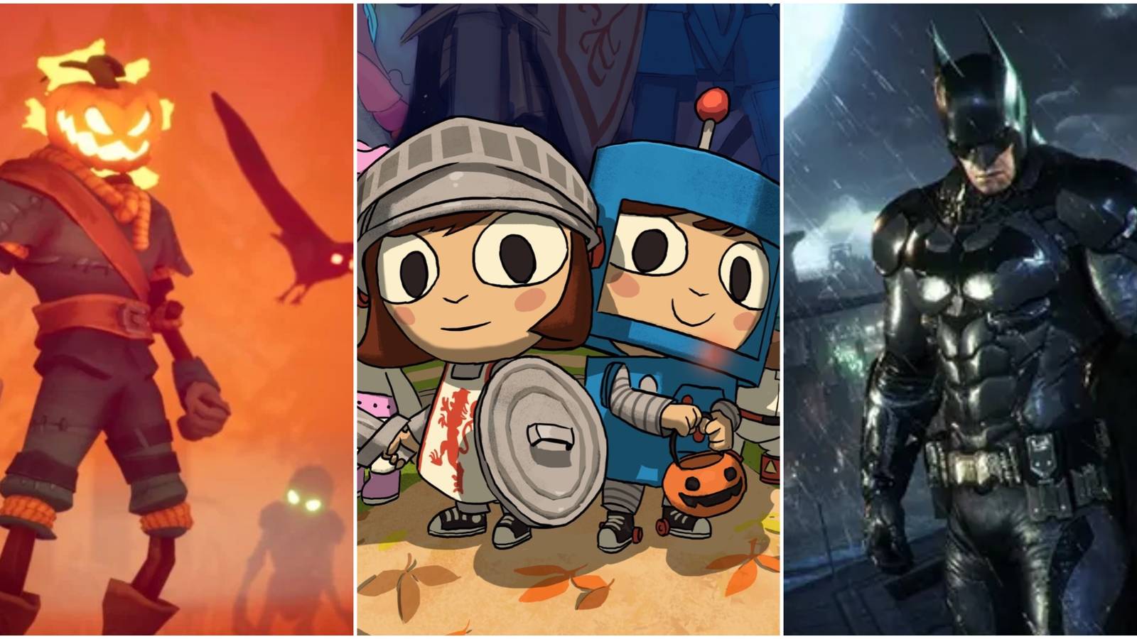 Pumpkin Jack, Reynold and Wren, Batman