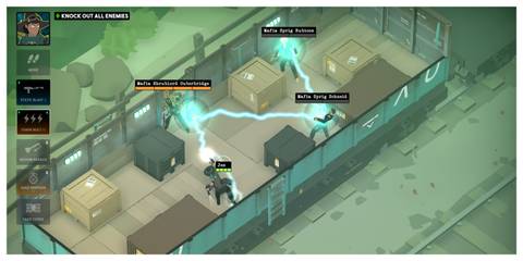 Tactical Breach Wizards - Steam Screenshot (Killing Enemies With Lightning)