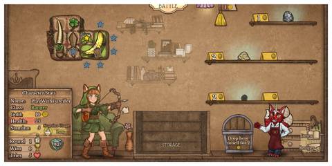 Backpack Battles - Steam Screenshot (Moving A Banana In The Inventory)