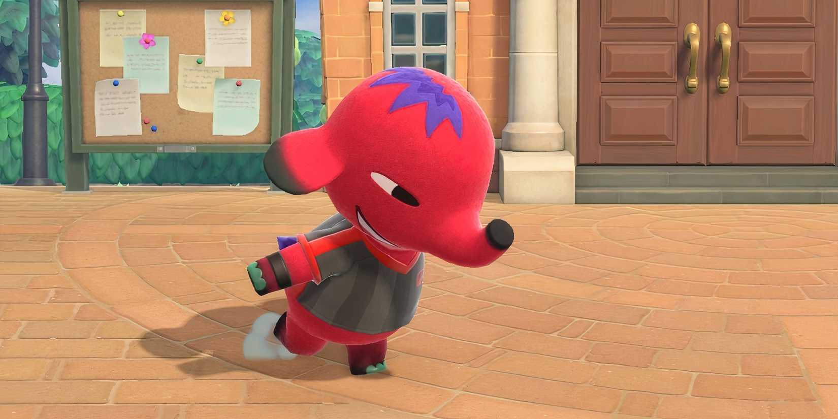 Cyd runs in Animal Crossing New Horizons