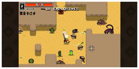 Nuclear Throne - Steam Screenshot (Fighting Enemies In The Desert)