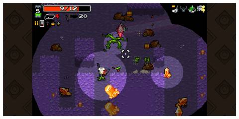Nuclear Throne - Steam Screenshot (Fighting Enemies In The Crystal Caves)