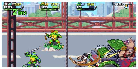 Teenage Mutant Ninja Turtles: Shredder's Revenge - Steam Screenshot (Skating After A Boss)