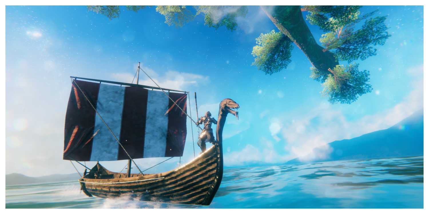 Valheim - Steam Screenshot (Sailing A Boat)