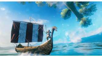 Valheim - Steam Screenshot (Sailing A Boat)