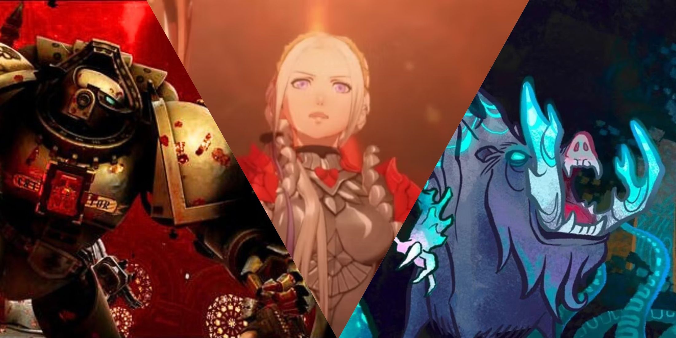 Collage featuring Daemonhunters, Three Houses, Wildermyth