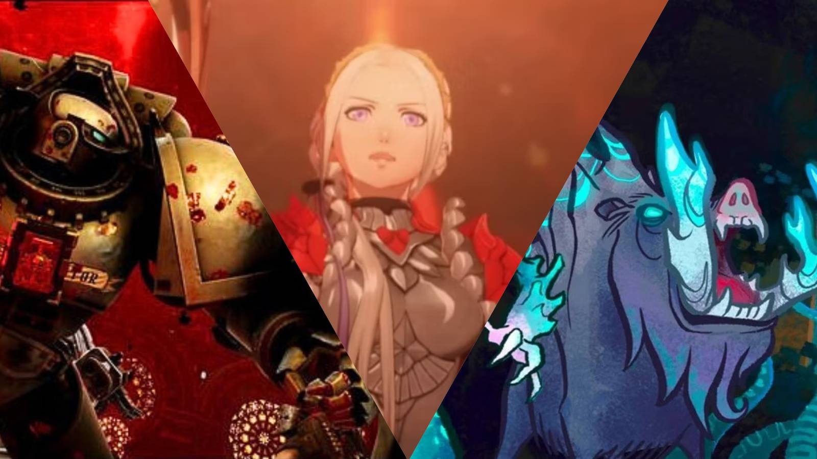 Collage featuring Daemonhunters, Three Houses, Wildermyth