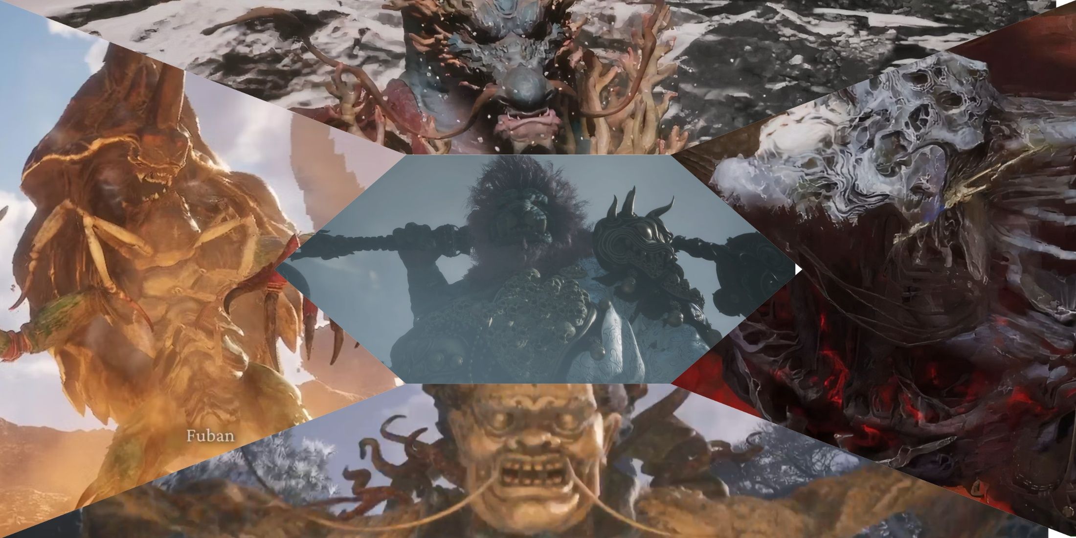 Black Myth Wukong Boss Collage