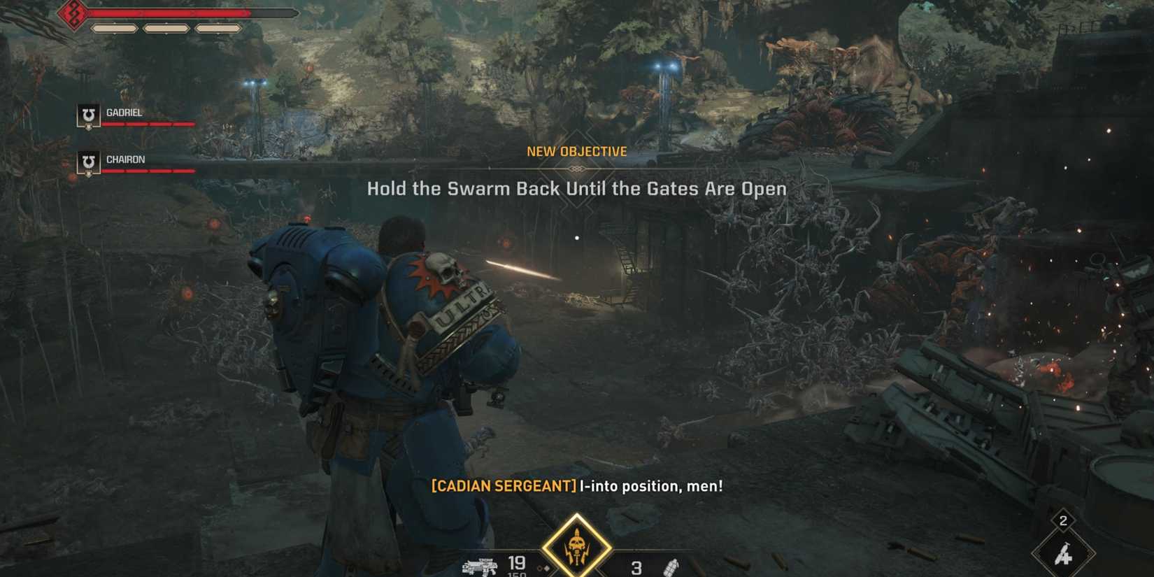 Space Marine 2 - Tyranid Horde Pouring Over Walls