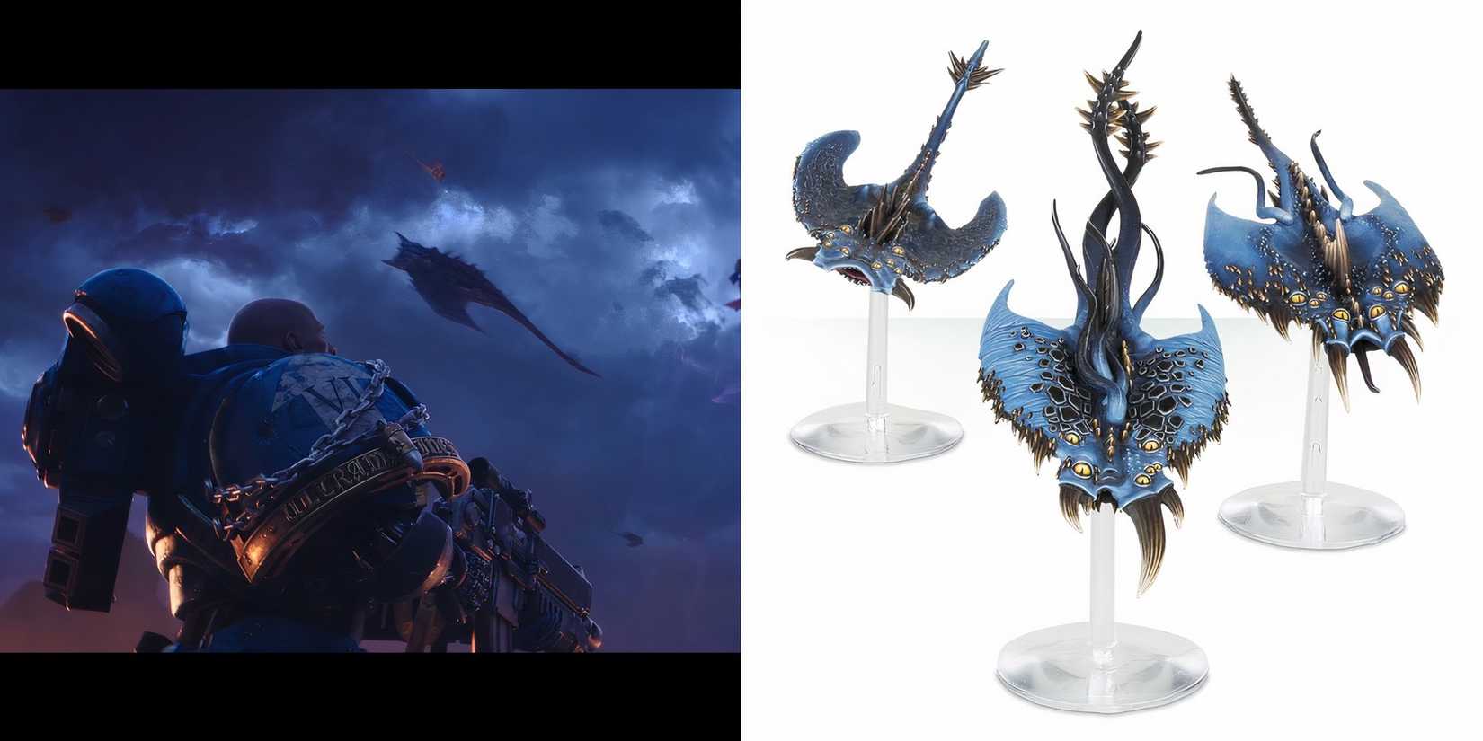 8 Enemies Space Marine 2 Should Add to PvE in the Future Images of a space marine and screamer, and models of screamers