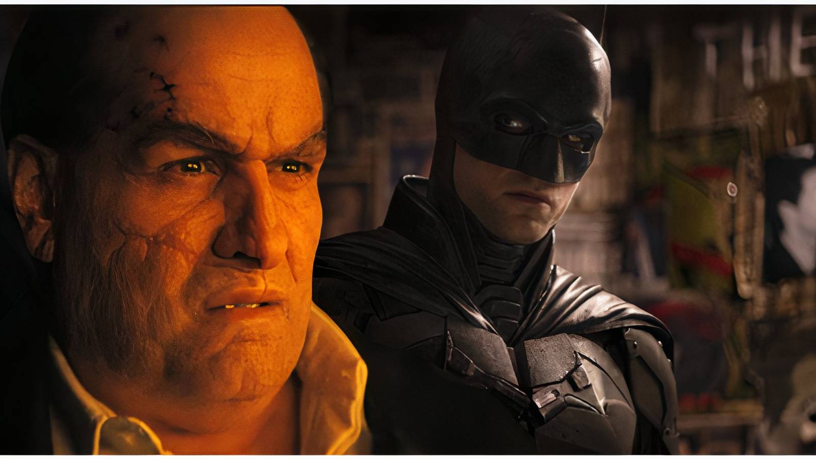 The Penguin and Batman Matt Reeves' The Batman.