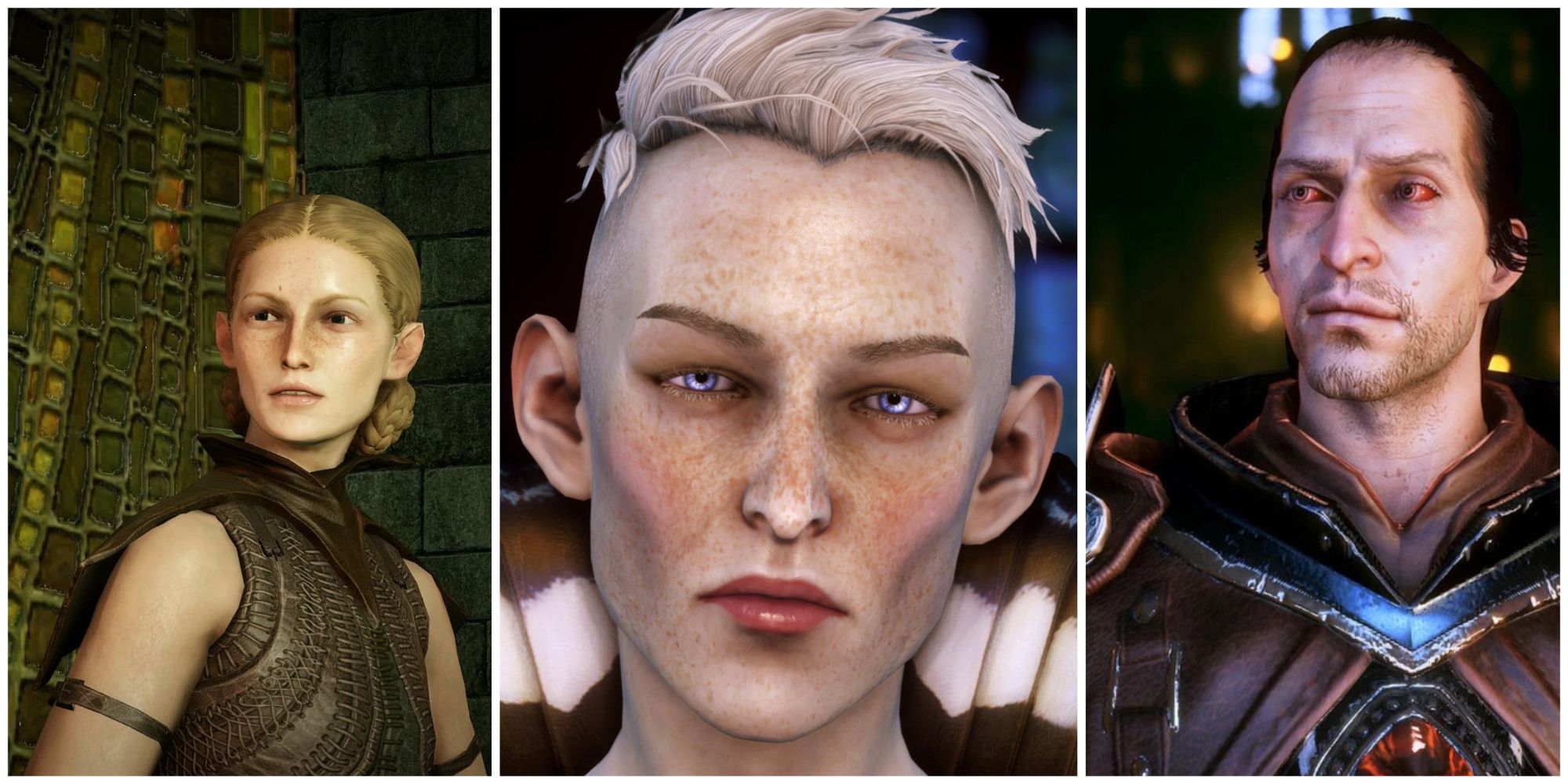 images of Calpernia, Floriana, and Samson from Dragon Age: Inquisition